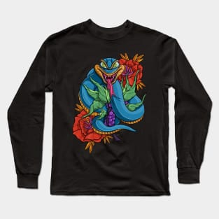 Snake and roses tattoo Long Sleeve T-Shirt